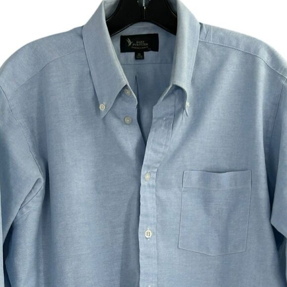 Bert Pulitzer Collector Edition Single Needle Tailoring Light Blue Size 16 34/35 - Picture 2 of 11